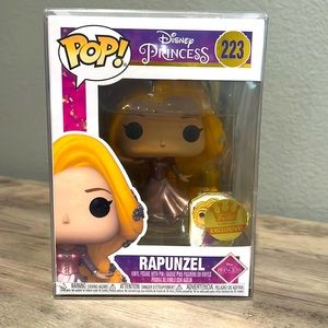 Disney Princess Funko Pop Rapunzel Tangled #223 Metallic with Exclusive Pin
